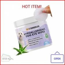 We Love Doodles Dog Eye Wipes - Gently Clean Eyes with Pre-Soaked Pet Eye Wipes