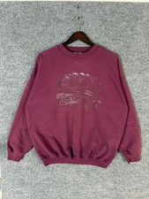 Vintage Northern Reflections Pink Red Nature Grandma Sweatshirt Crewneck 90s L