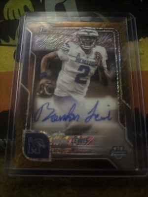 Brendon Lewis 2025 Bowman Chrome U 1st Gold Shimmer Auto /50