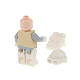 1x lego Mini Figurine Star Wars Hoth Rebel Backpack Glasses Helmet White 7666