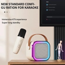 Bluetooth Microphone All-in-one Speaker Color Light Family KTV Mini Speaker Set