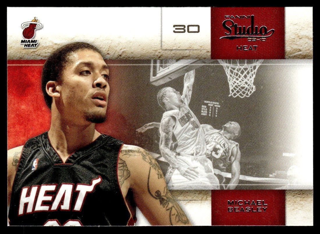 2009-10 Panini Studio Michael Beasley Miami Heat #68