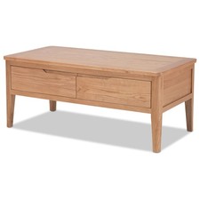 Cadley Oak Coffee Table with 4 Drawers - Winter Clearance Sale