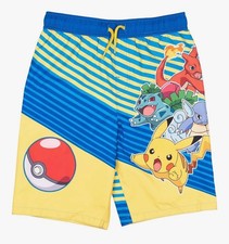 POKEMON SWIM LOGO SWIM TRUNKS - Size 8