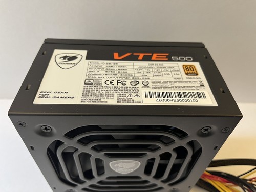 Cougar VTE 500W 80 Plus Bronze CGR BS-500 PSU Netzteil REAL GEAR FÜR GAMER - Bild 2 von 9