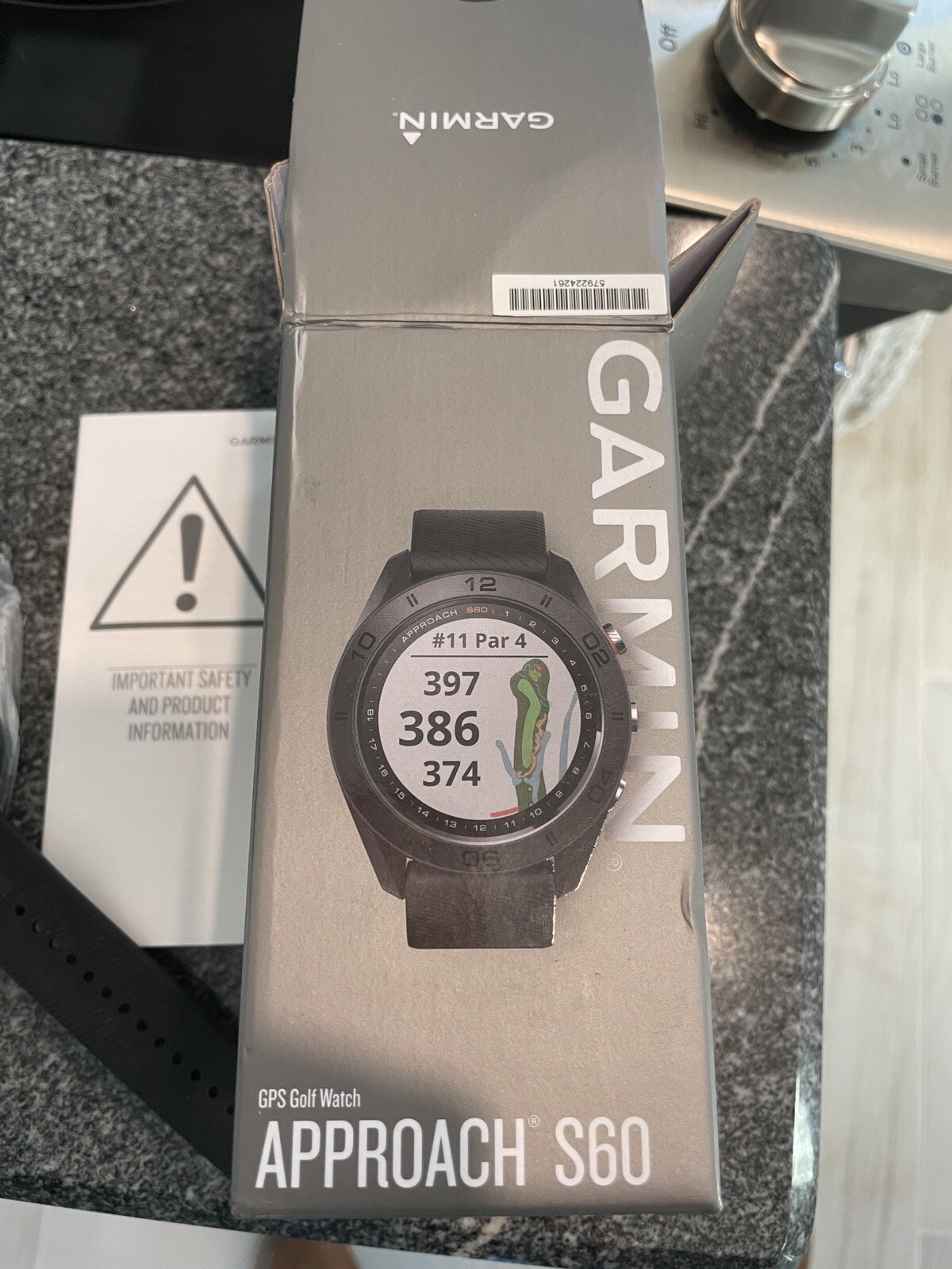 Garmin Approach S60, Premium GPS Golf Watch with Touchscreen Display