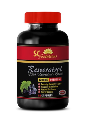 testosterone booster - RESVERATROL 1200MG 1B - grapeseed extract capsules