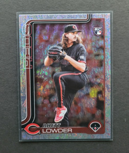 2025 Topps Series 1 Rhett Lowder #205 Rookie Card Holo Foil Cincinnati Reds