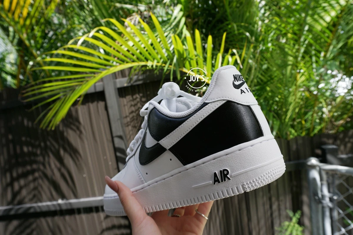 Black and White Custom Nike Air Force 1 Sneakers. BRAND NEW