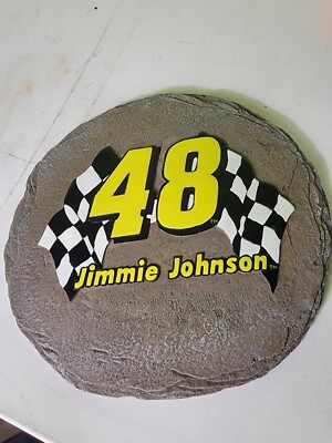 Jimmie Johnson Wall Plaque Nascar Vintage Rare Stone Like 2003 JG Motorsports