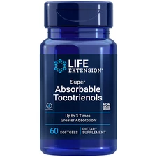 Super Absorbable Tocotrienols, 60 gels Life Extension Most Absorbable Vitamin E