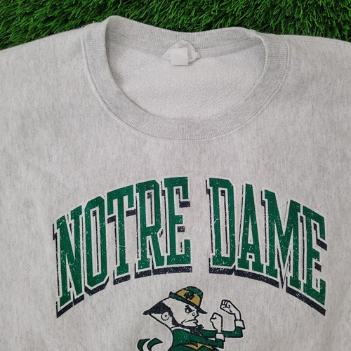Vintage Champion Notre-Dame Sweatshirt 2XL 28x28 Boxy Baggy - Picture 11 of 15