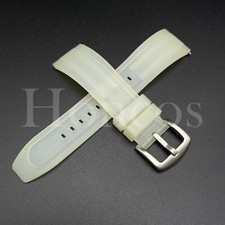 22 MM Clear Rubber Silicone Watch Band Strap Quick Released Fits For Invicta
