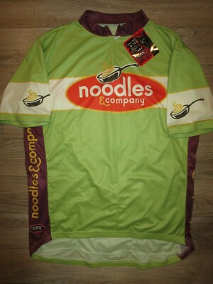 Maillot Cycliste Noodles & Company Primal Homme XXL – Vert, Neuf Avec étiquettes