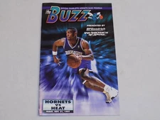 Charlotte Hornets Buzz Game Program Nov 21 1997 Miami Heat Tony Delk Vlade Divac
