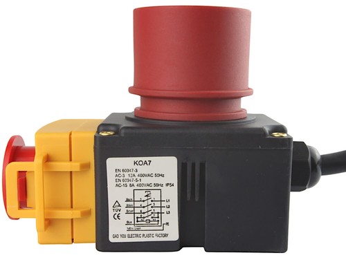 Schalter Stecker CEE 400V für Holzspalter 230V für Güde DHH 1050 6 TC - Bild 3 von 4