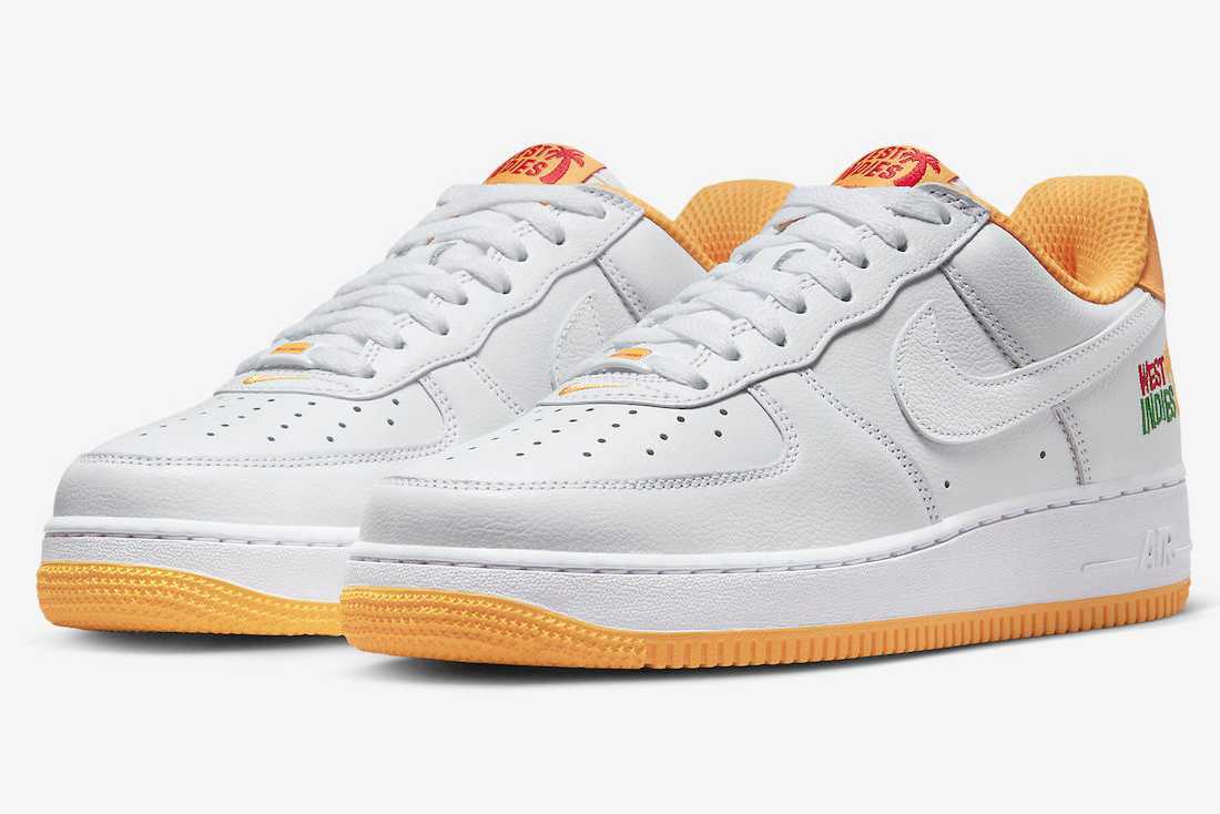 DX1156-101 Nike Air Force 1 Low West Indies White University DX1156-101 Nike Air Force 1 Low West Indies White University