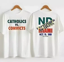 Catholics Vs Convicts Vintage 1988 T-Shirt