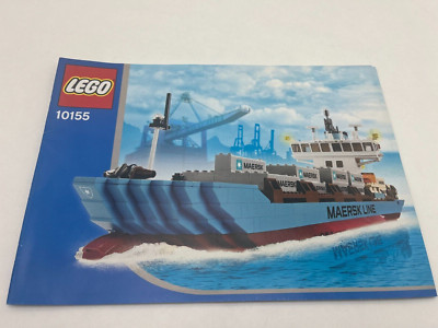 LEGO® Bauanleitung Sculptures 10155 Maersk Sealand Schiff Instruction ...