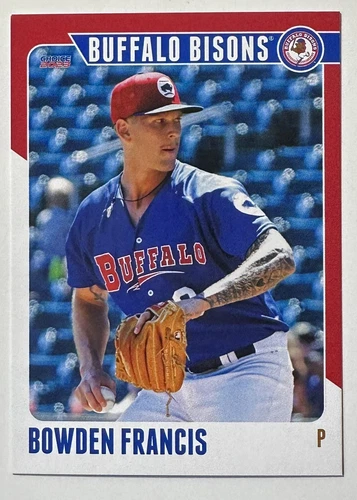 2023 Bowden Francis Minor League Rookie Buffalo Bisons Card Toronto Blue Jays - Picture 1 of 2