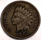 1902 Indian Head Cent VG Very Good SS844
