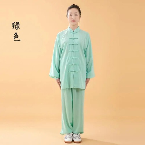 Women Cotton Silk Tai Chi Suit Chinese Style Kung Fu Wushu Martial Arts Uniform - Picture 19 of 37