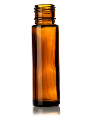 150 PCS, EMPTY 10ml [1/3 oz] AMBER Roll on Bottle WITHOUT Caps & Roller