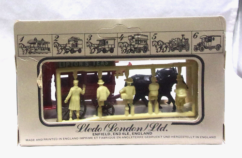 KKar LLedo - Days Gone - 0401A - Horse Drawn Omnibus - Brown Seats, Green Label - Picture 2 of 6