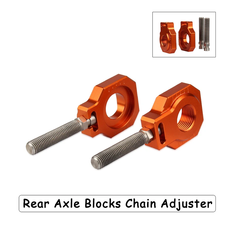 New Rear Axle Block Chain Adjuster 20mm For KTM SX SXF EXC 85 125 200 250 350 - Image 4 of 4