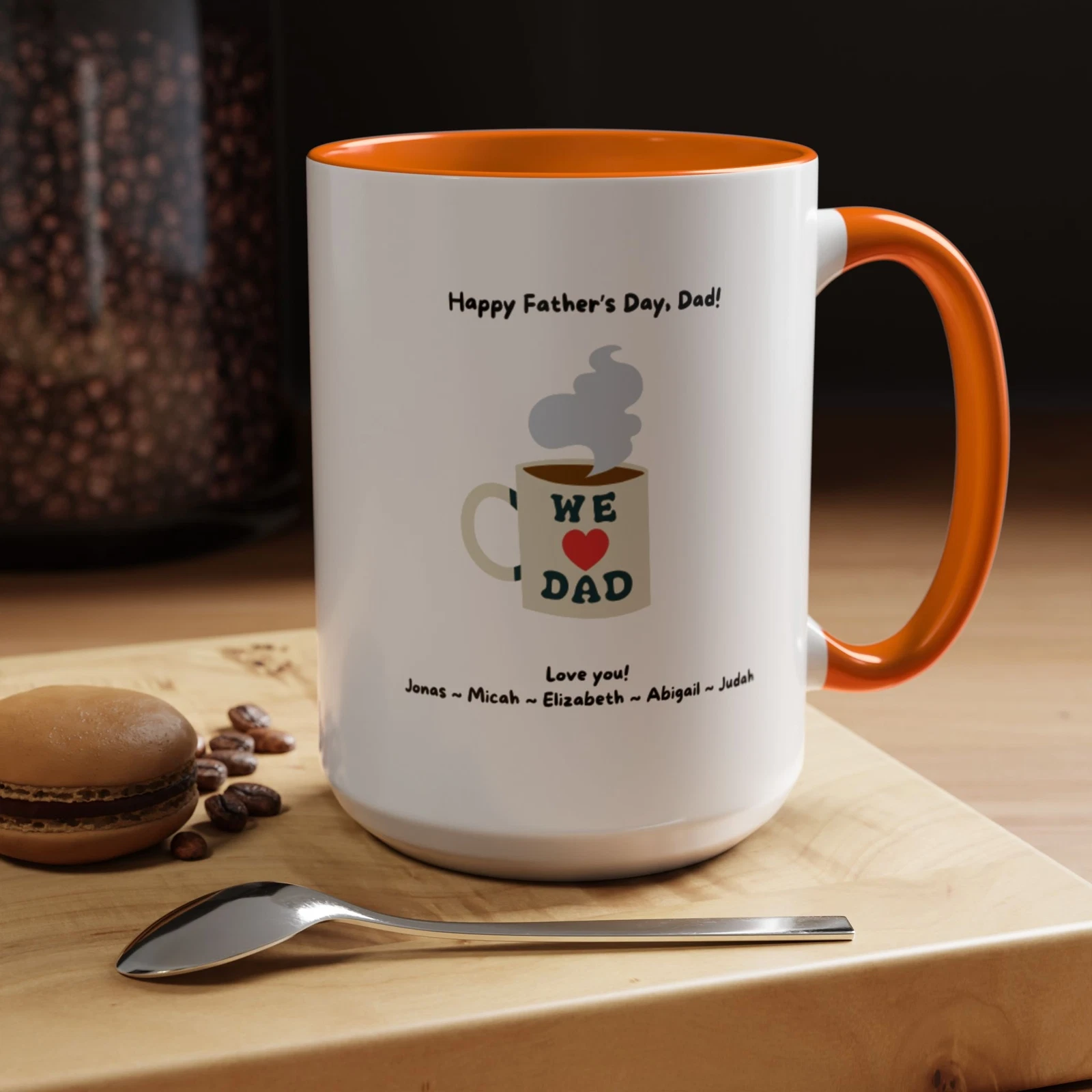 Fully customizable coffee mug for Dad/Grandpa; Father’s Day