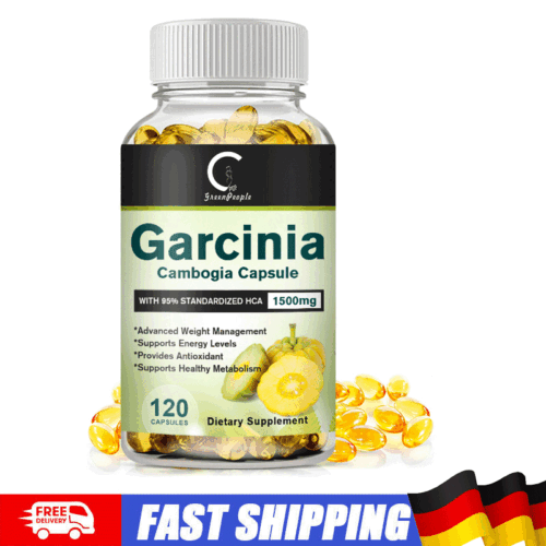 Garcinia Cambogia Capsule 1500mg -- Gesunder Stoffwechsel, Fettverbrennung - Bild 1 von 8