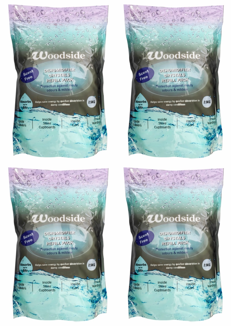 2x Woodside Dehumidifier Refill Crystals Moisture Damp Mildew Condensation 2.5kg - Image 4