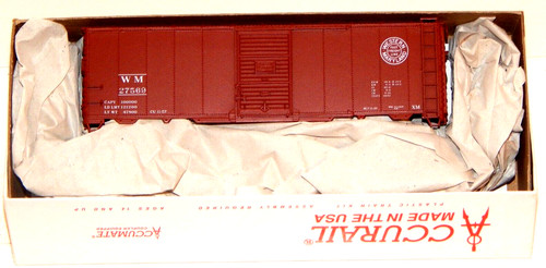 Accurail HO #3555 Western Maryland 40' AAR Steel Boxcar Kit NUEVO #27569 | Zustand: New