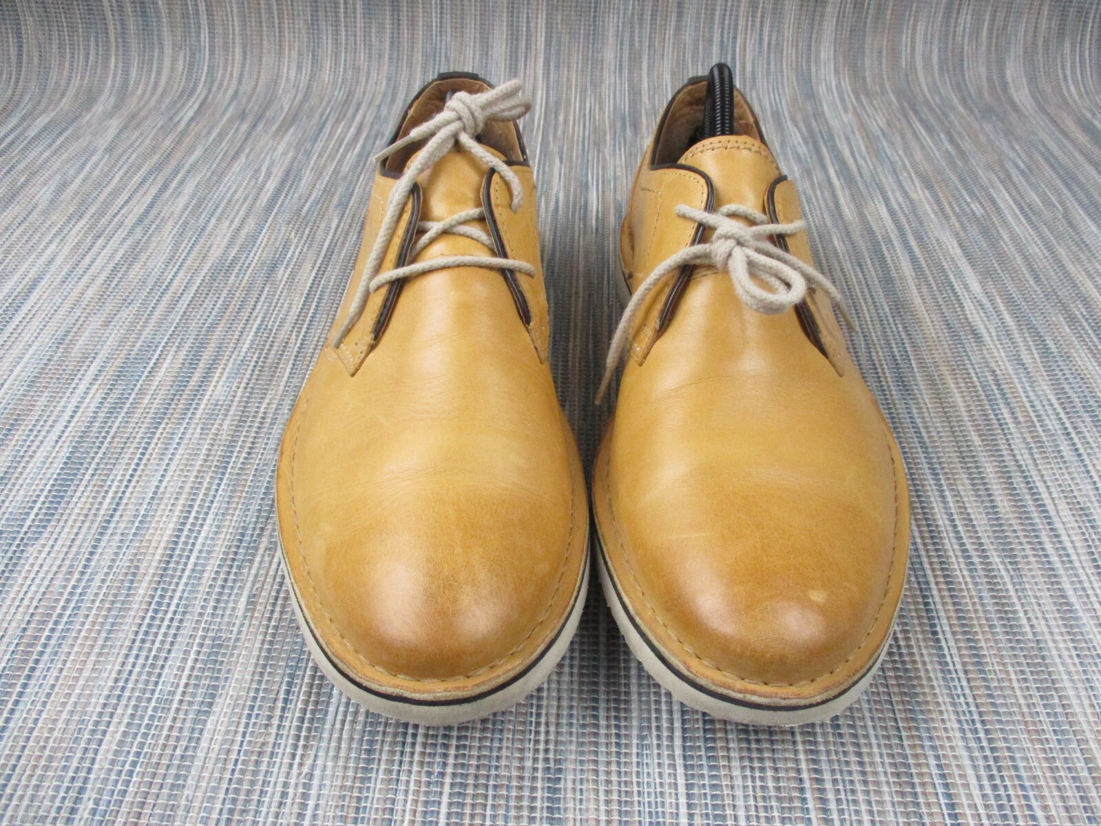 SAOLA Scarpe derby casual Clarks da uomo in pelle marrone UK 9 5 C comode stringate suola in gomma