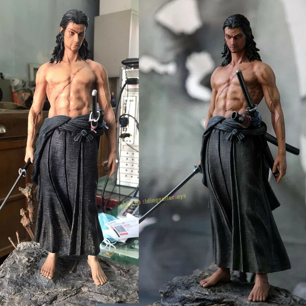 VAGA Studio Miyamoto Musashi 16 Painted Resin Statue Anime Figure Model  H37cm | eBay
