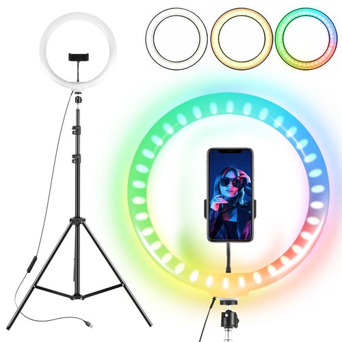 12'' LED Selfie Ring Light with Tripod Stand & Mobile Phone Holder Makeup Live