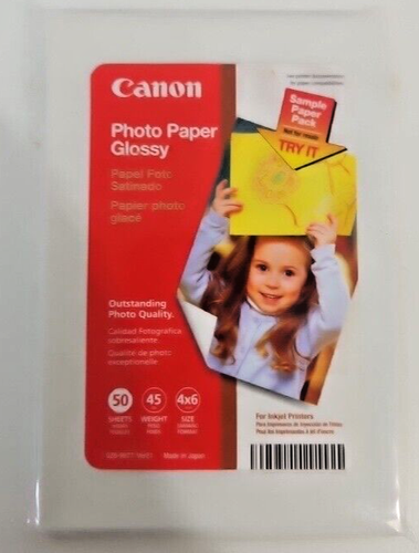 Canon 4x6 Photo Paper Glossy 100 sheets New Inkjet Printers - 第 1/2 張圖片