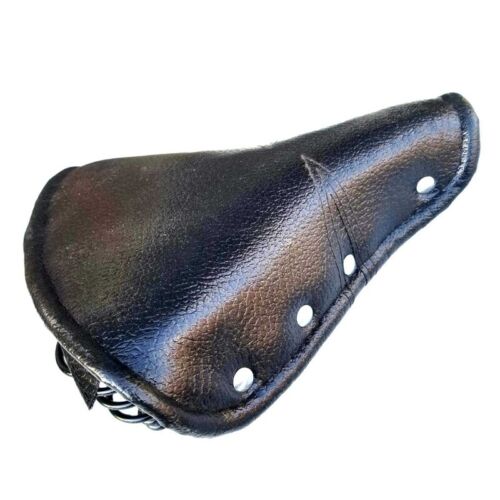 1X(Vintage Faux Leather Bicycle Saddle Sprung Sp Bike Cycling Cushion  - Afbeelding 1 van 8