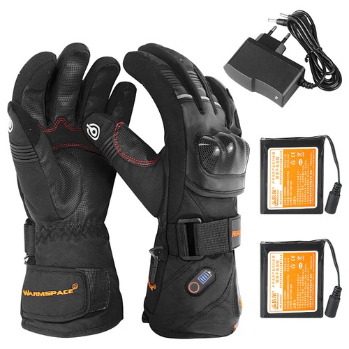 Rechargeable 5600mAh Battery Electric Heated Gloves Motorcycle Waterproof M XL - Picture 3 of 21