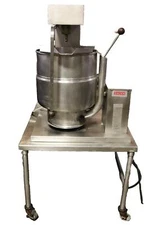 Groen TDB-20A TA/2 Electric Tilt Kettle with Dual Agitator, Used