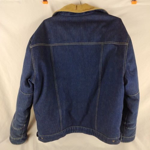 Vintage Field & Stream Actionwear Down Denim Jacket Sz XL Mens Lined Corduroy - Picture 2 of 7