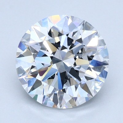 Round Lab Grown Diamond IGI Certified Clarity D Grade 1.63 Ct