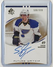 2007 2007-08 SP Authentic Auto Rookie #244 Steve Wagner 596/999 Future Watch