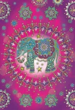 Elephant Fantasy Crystal Art Notebook Kit Craft Buddy New