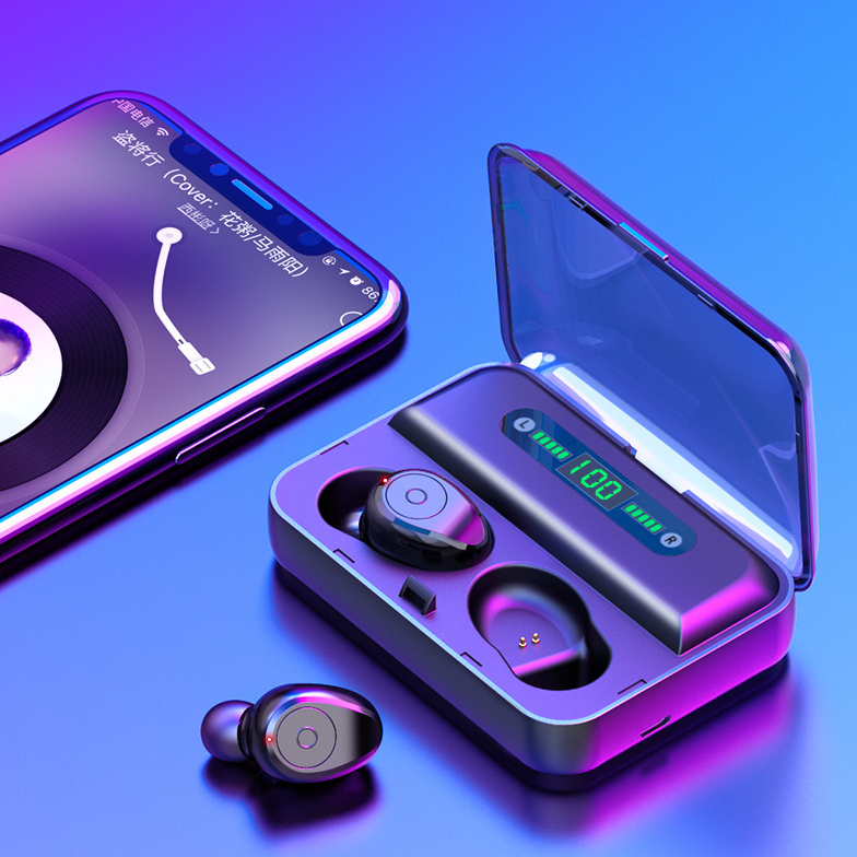 Wireless Bluetooth Earbuds with Built-in Power Bank