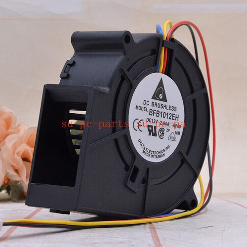 Delta BFB1012EH 12V 2.94A 3 Wires Dual Ball Bearing Turbo Blower Centrifugal FAN - Picture 2 of 4