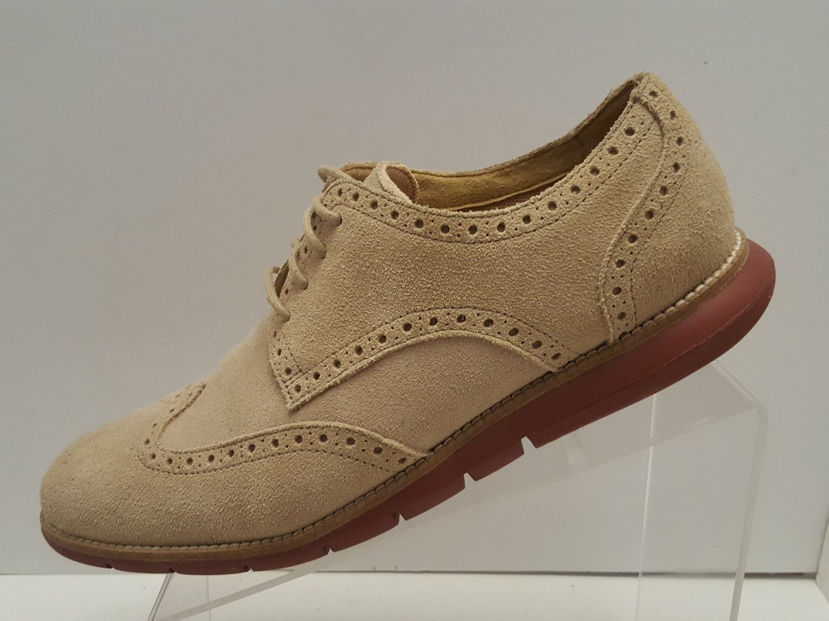 Cole Haan Grand OS Men Shoes Suede Wingtip Oxford Size 9.5 M 
