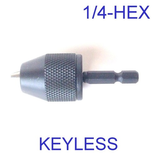 1 pc Keyless Drill Chuck 0-6mm Cap with Converter 1/4" Hex Adapter S - Picture 4 of 12