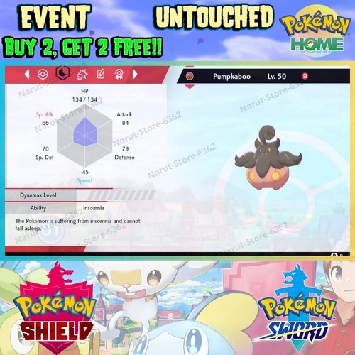 Pumpkaboo Event 🔥 Halloween Celebration 2014🔥Pokémon Sword and Shield - Picture 2 of 5