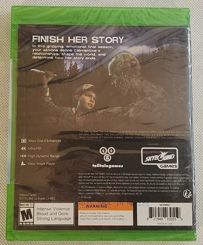 The Walking Dead: Final Season (Xbox One, 2019) New CIB Video Game - Picture 4 of 7